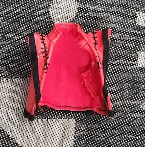 Monster High G1 Zombie Shake Purrsephone Red & Black Stitches Vest BJR16